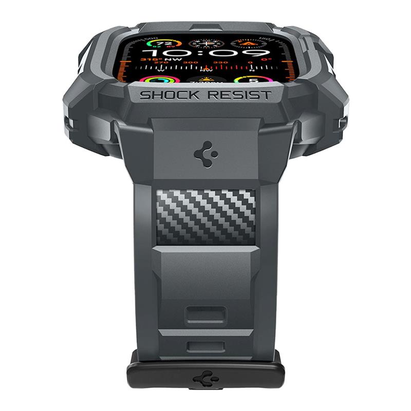 Spigen kryt Rugged Armor Pro pre Apple Watch Ultra 49mm - Dark Gray