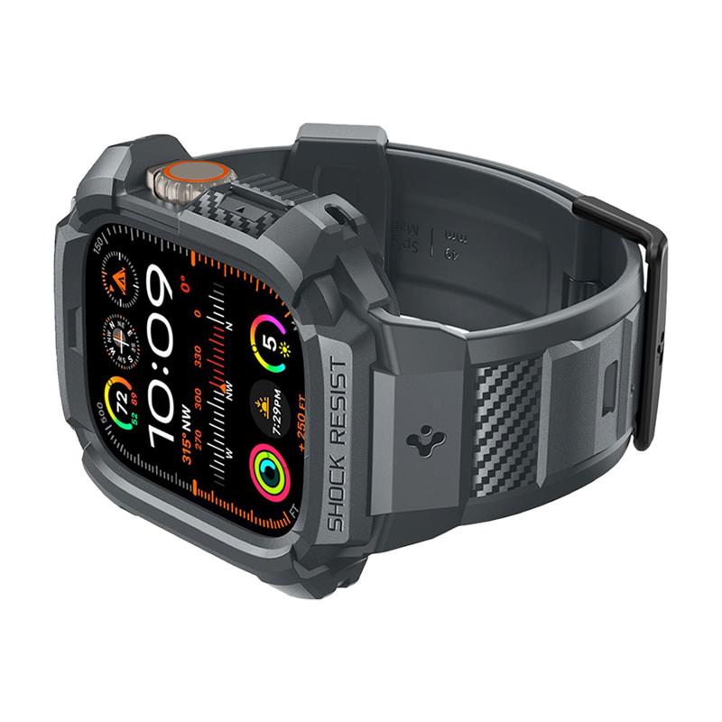 Spigen kryt Rugged Armor Pro pre Apple Watch Ultra 49mm - Dark Gray