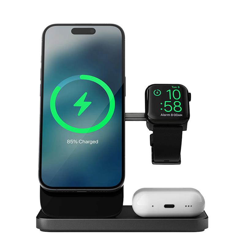 Nomad Stand One Max 3-in-1 Magsafe Charger - Carbide