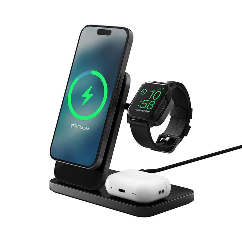 Nomad Stand One Max 3-in-1 Magsafe Charger - Carbide