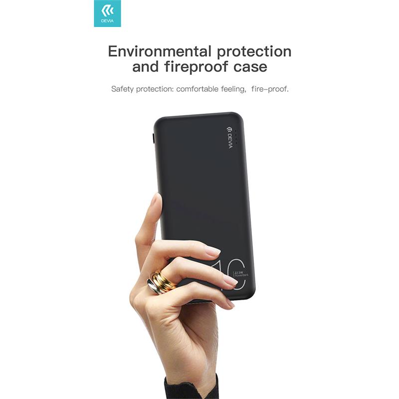 Devia powerbank Smart Series 10000 mAh 22.5W - Black