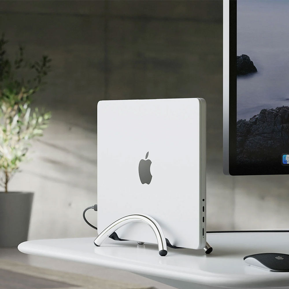 TwelveSouth stojan BookArc Flex pre MacBook - Chrome Aluminium