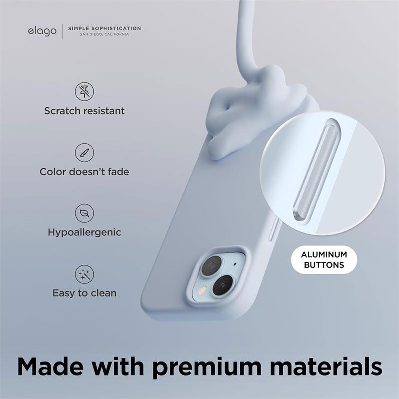 Elago kryt Silicone Case Magsafe pre iPhone 15 - Light Blue