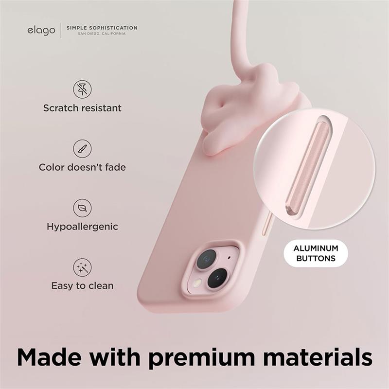 Elago kryt Silicone Case Magsafe pre iPhone 15 - Lovely Pink
