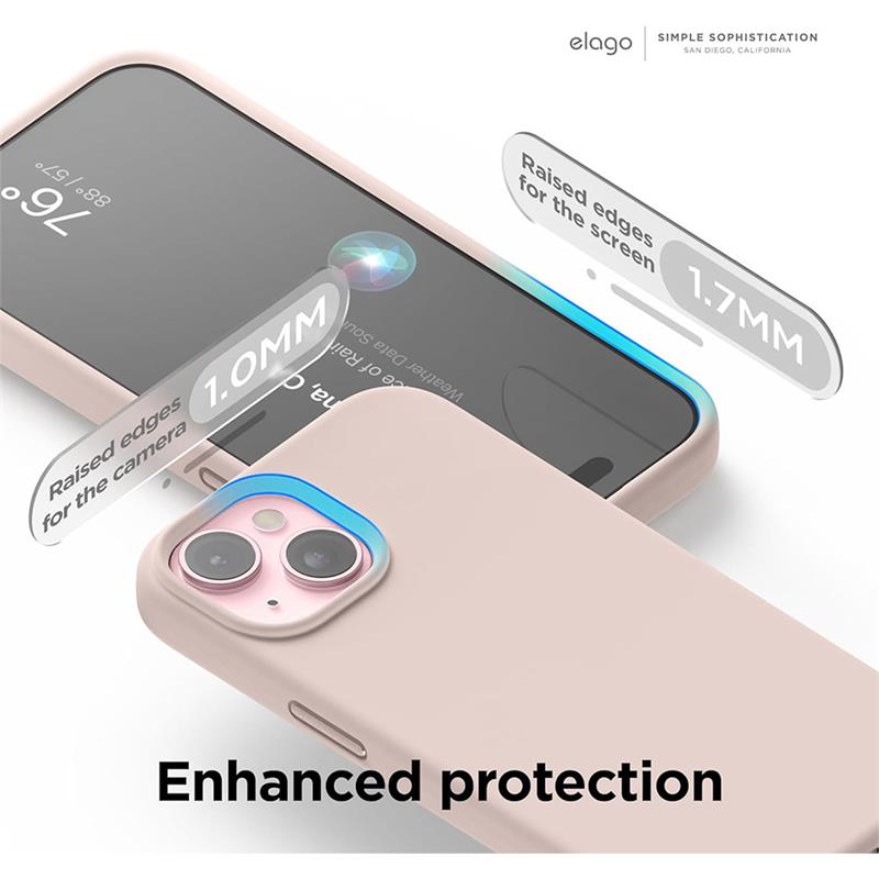 Elago kryt Silicone Case Magsafe pre iPhone 15 - Lovely Pink