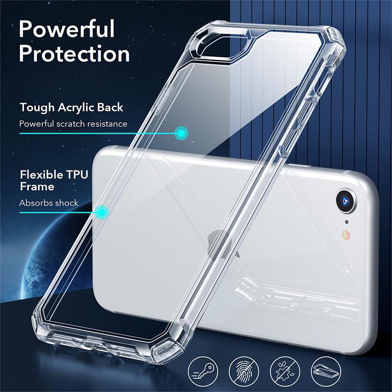 ESR kryt Air Armor Case pre iPhone 7/8/SE 2020/2022 - Clear Black