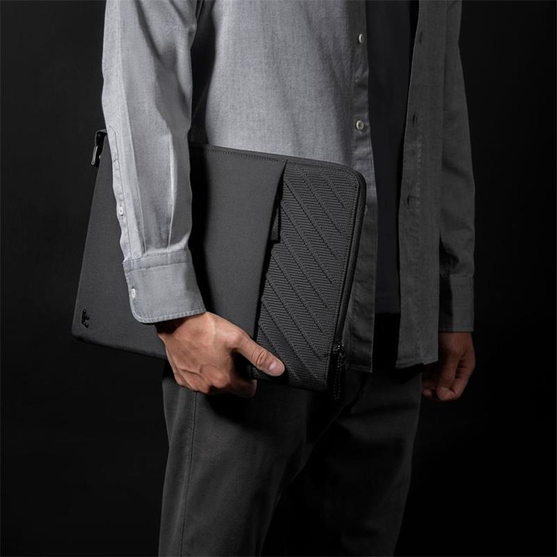 Tomtoc Voyage Sleeve pro MacBook Pro 16"/ MacBook Air 15" - Black