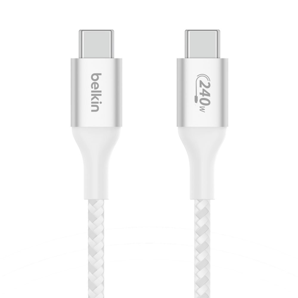 Belkin kábel Boost Charge Double-Braided USB-C to USB-C 2m 240W - White