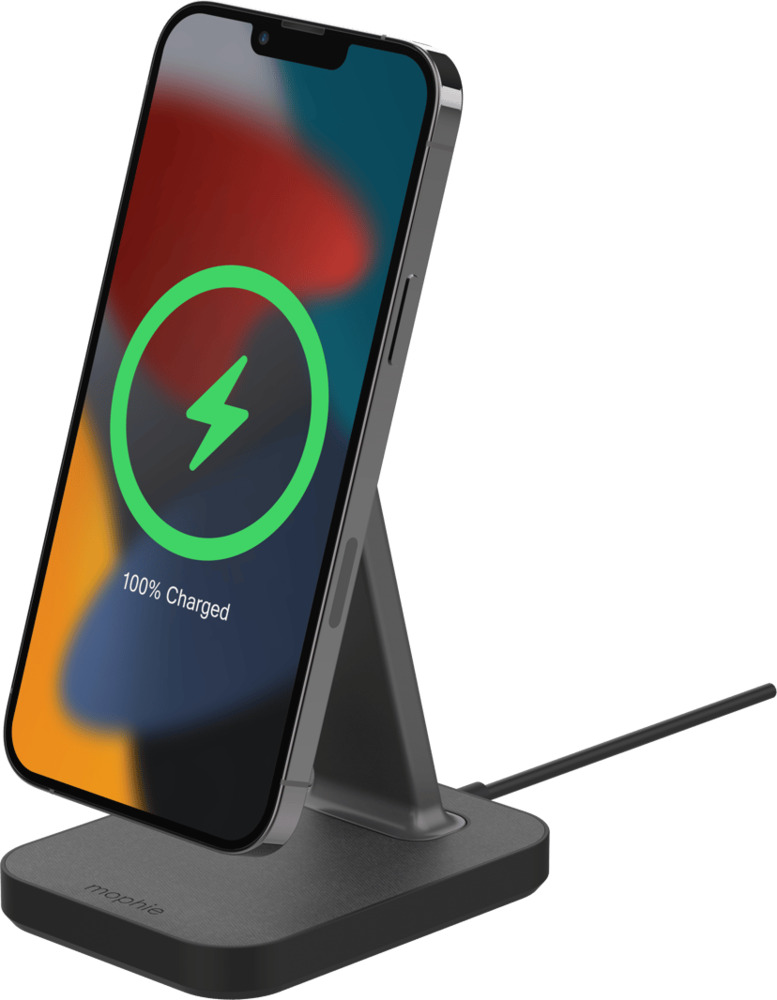 Mophie Snap+ bezdrôtová nabijací stojan 2v1 kompatibilný s MagSafe -čierny