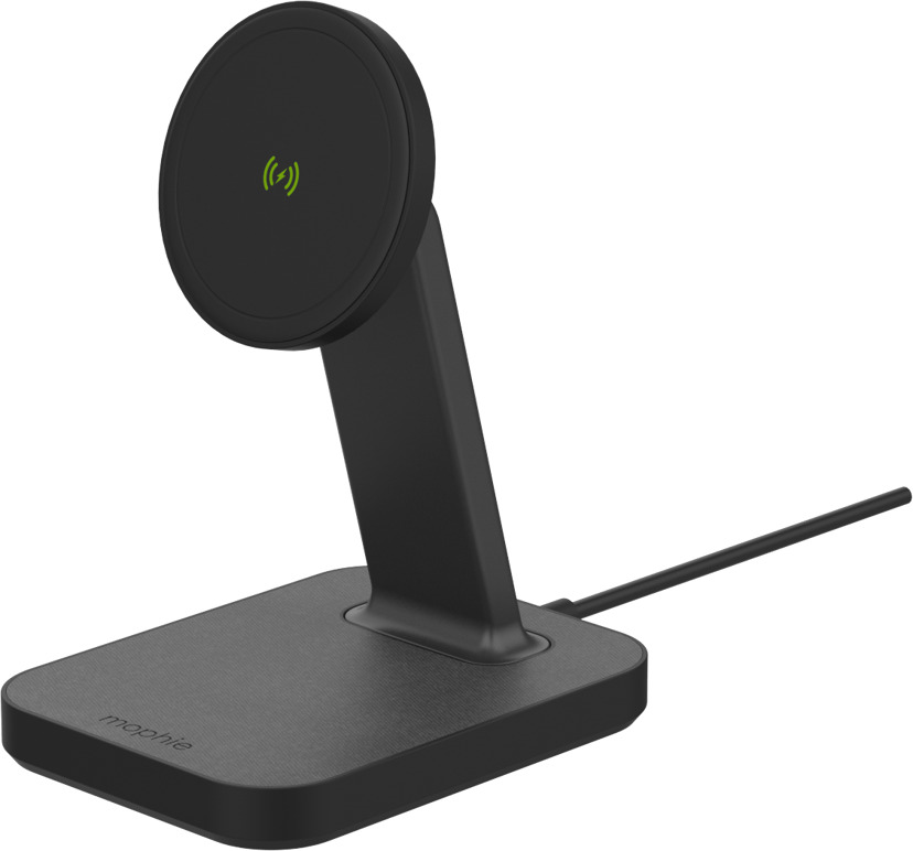 Mophie Snap+ bezdrôtová nabijací stojan 2v1 kompatibilný s MagSafe -čierny