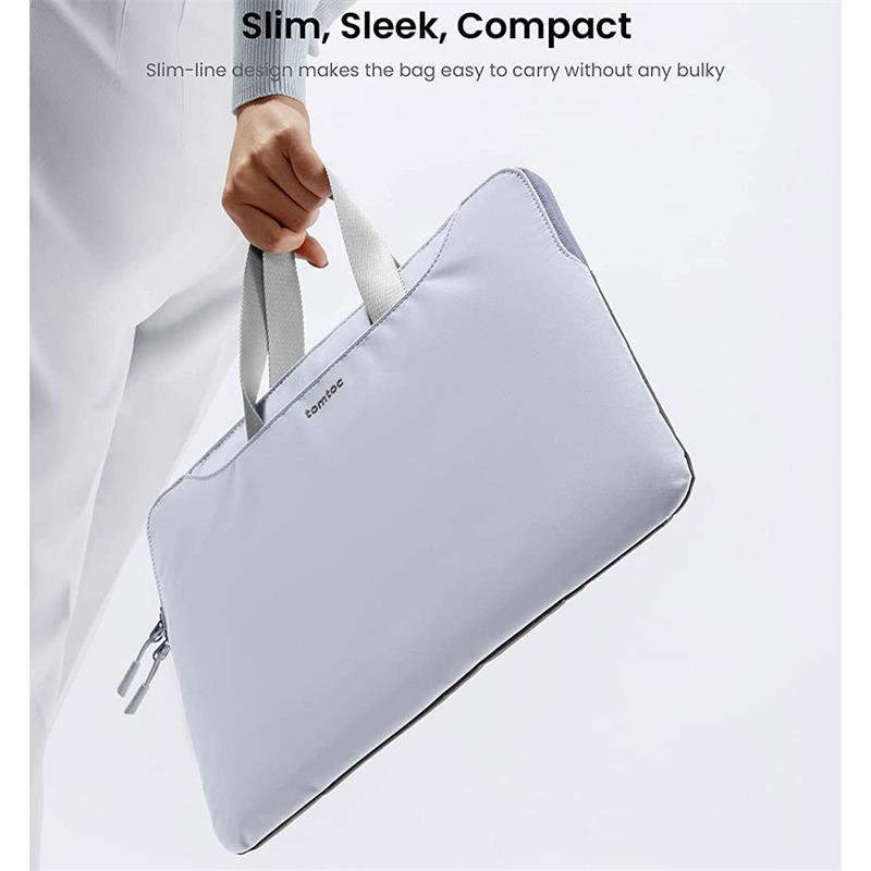 Tomtoc Light Dual-color Slim Laptop Handbag 13,5" - Blue/Gray