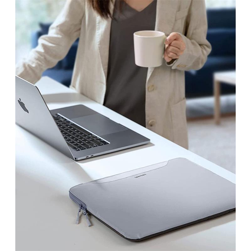 Tomtoc Light Dual-color Slim Laptop Handbag 13,5" - Blue/Gray