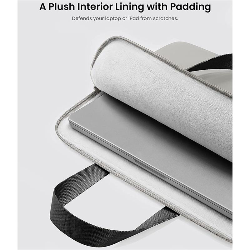 Tomtoc Light Dual-color Slim Laptop Handbag 13,5" - Gray/Gray