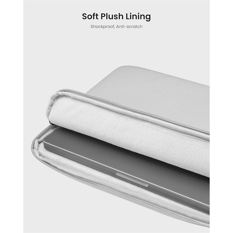 Tomtoc puzdro Light Sleeve pre Macbook Air 15" M2/M3/M4 - Light Gray