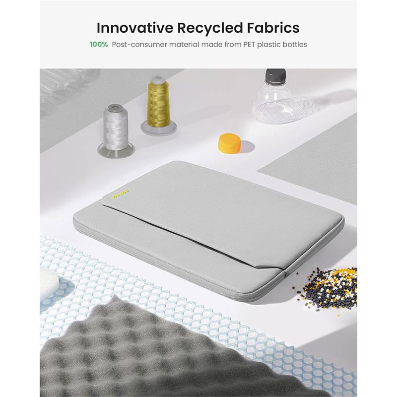 Tomtoc puzdro Light Sleeve pre Macbook Air 15" M2/M3/M4 - Light Gray