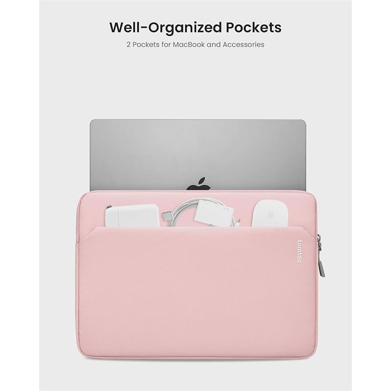 Tomtoc puzdro Light Sleeve pre Macbook Air 15" M2/M3/M4 - Pink
