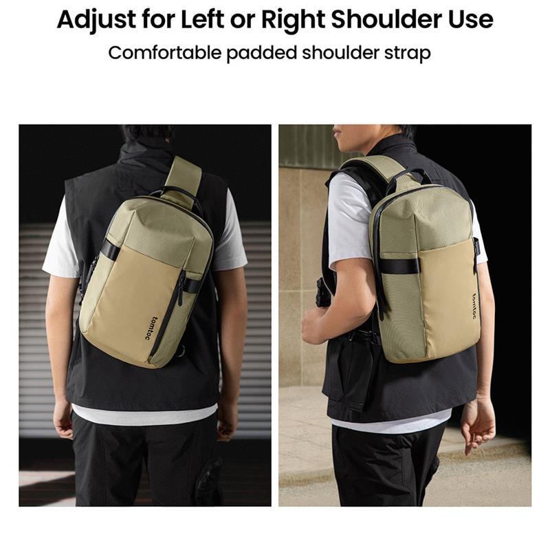 TomToc batoh Navigator T24 Sling Bag S - Khaki