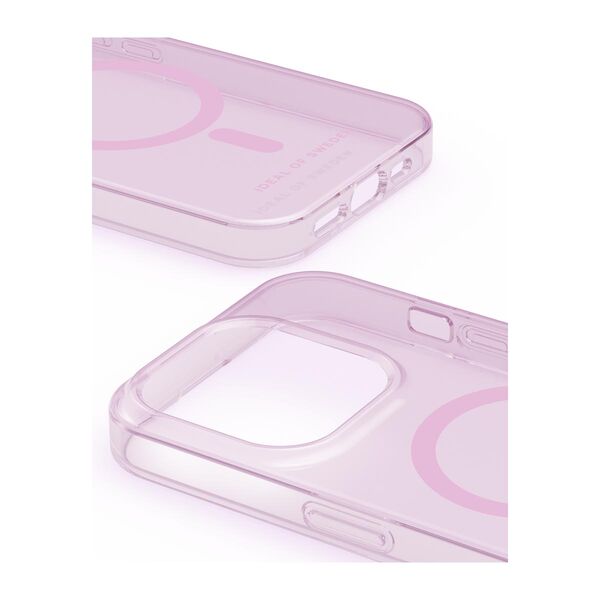 iDeal Fashion Clear Case MagSafe iPhone 15 Pro Light Pink