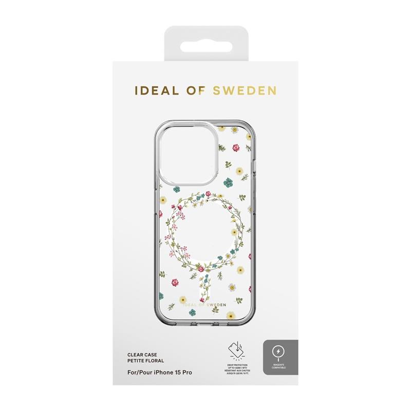 iDeal Fashion Clear Case MagSafe iPhone 15 Pro Petite Floral