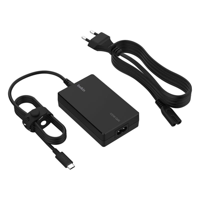 Belkin Connect USB-C Core GaN Power Adapter 100W - Black
