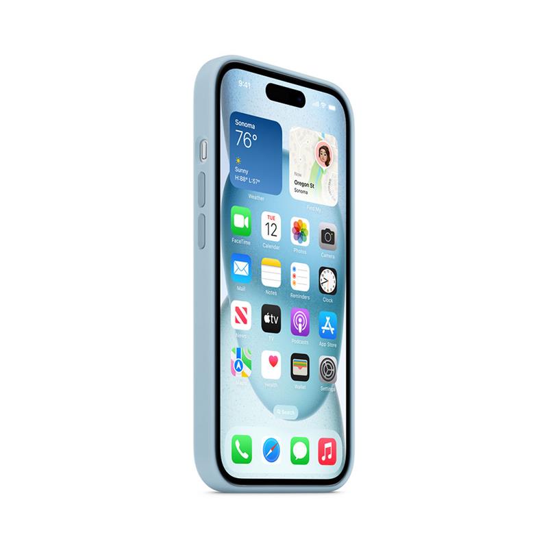 iPhone 15 Silicone Case with MagSafe - Light Blue