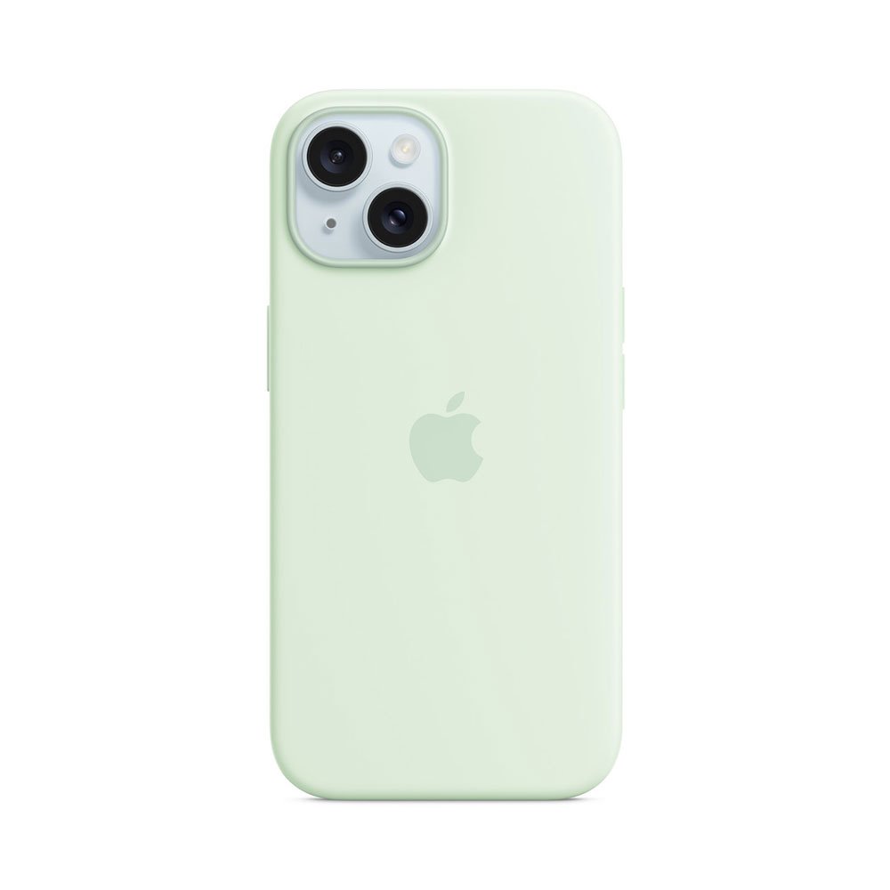 iPhone 15 Silicone Case with MagSafe - Soft Mint