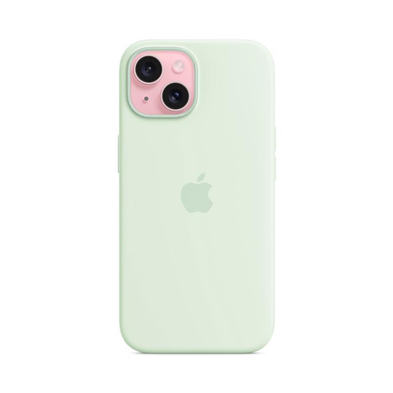 iPhone 15 Silicone Case with MagSafe - Soft Mint