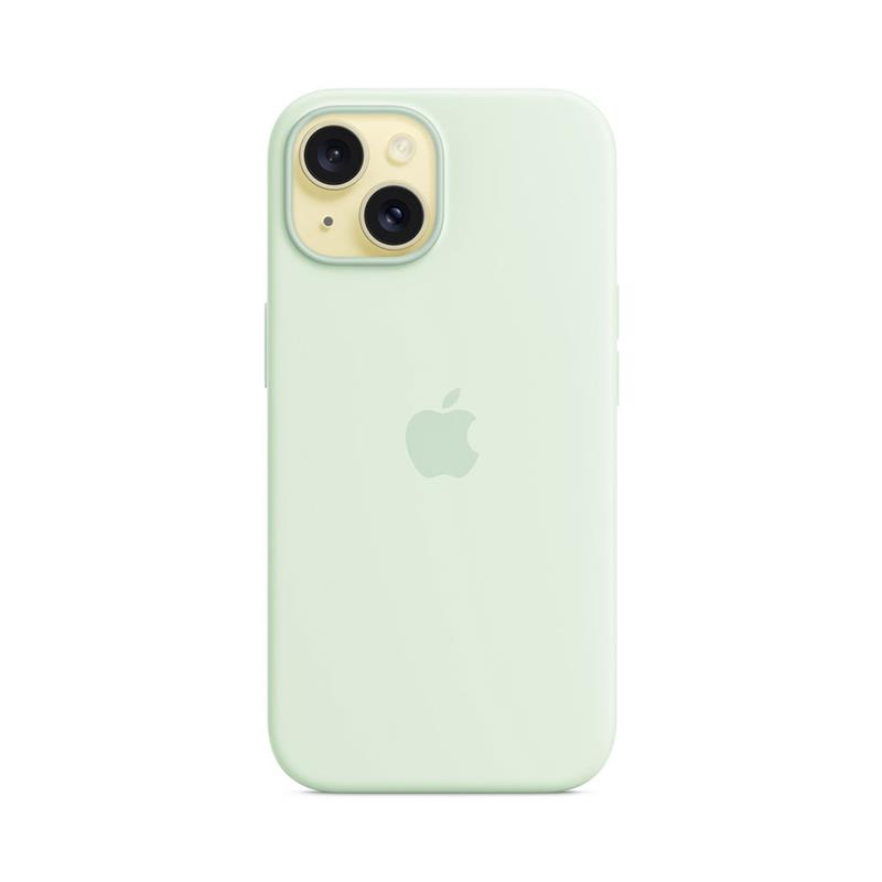 iPhone 15 Silicone Case with MagSafe - Soft Mint