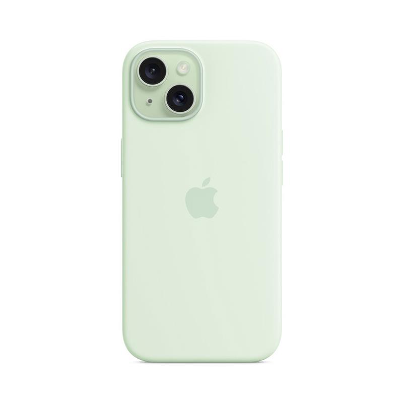 iPhone 15 Silicone Case with MagSafe - Soft Mint