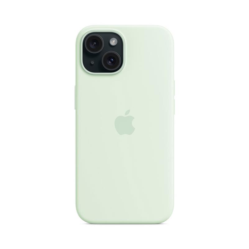 iPhone 15 Silicone Case with MagSafe - Soft Mint
