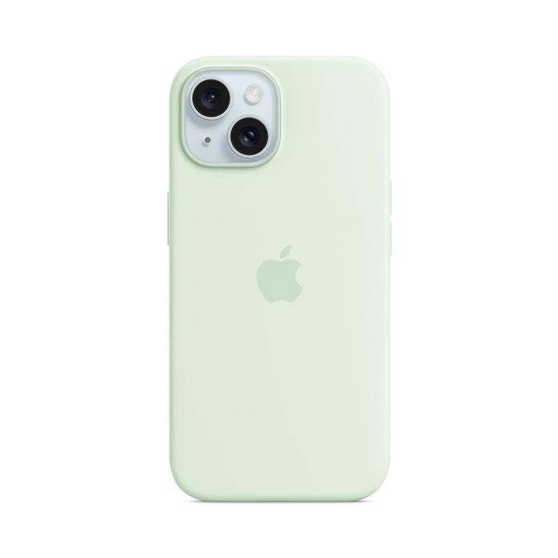 iPhone 15 Silicone Case with MagSafe - Soft Mint