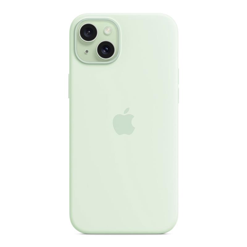 iPhone 15 Plus Silicone Case with MagSafe - Soft Mint