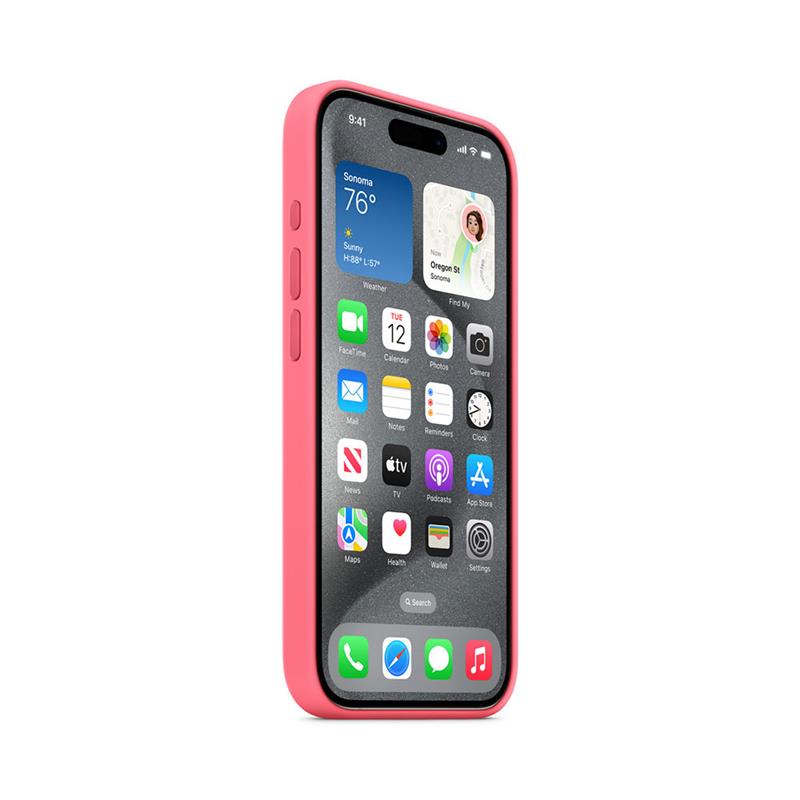 iPhone 15 Pro Silicone Case with MagSafe - Pink