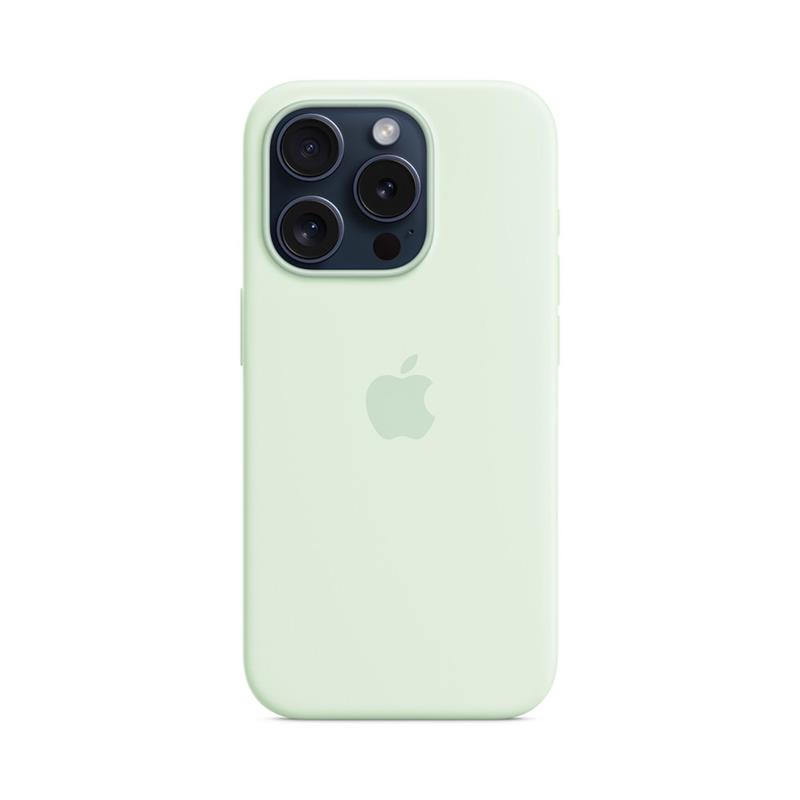 iPhone 15 Pro Silicone Case with MagSafe - Soft Mint