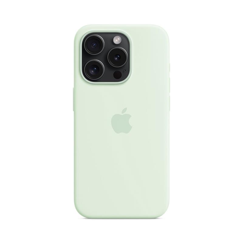 iPhone 15 Pro Silicone Case with MagSafe - Soft Mint