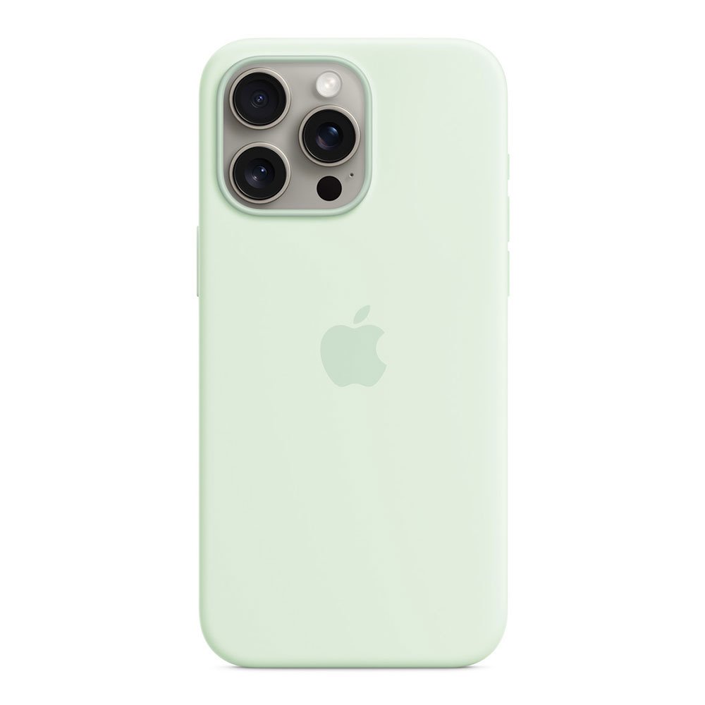 iPhone 15 Pro Max Silicone Case with MagSafe - Soft Mint