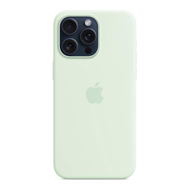 iPhone 15 Pro Max Silicone Case with MagSafe - Soft Mint