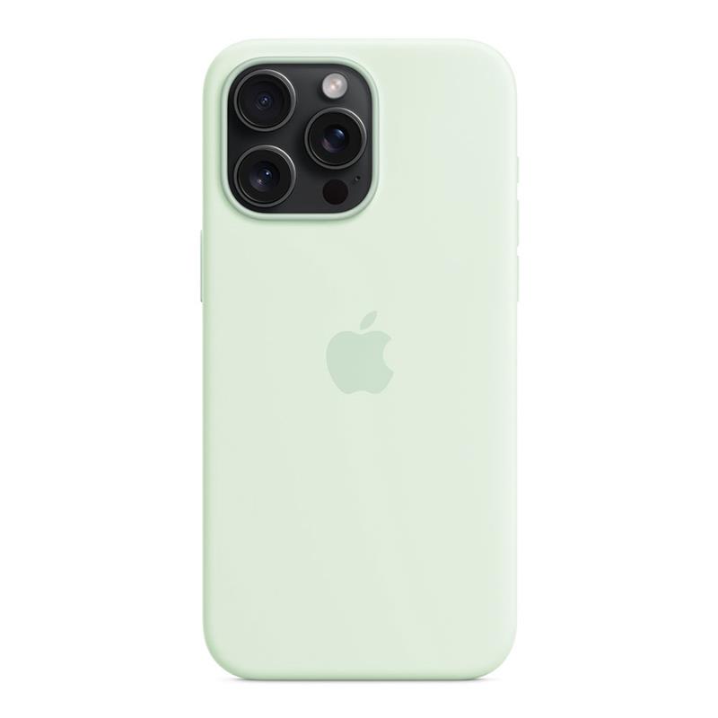 iPhone 15 Pro Max Silicone Case with MagSafe - Soft Mint