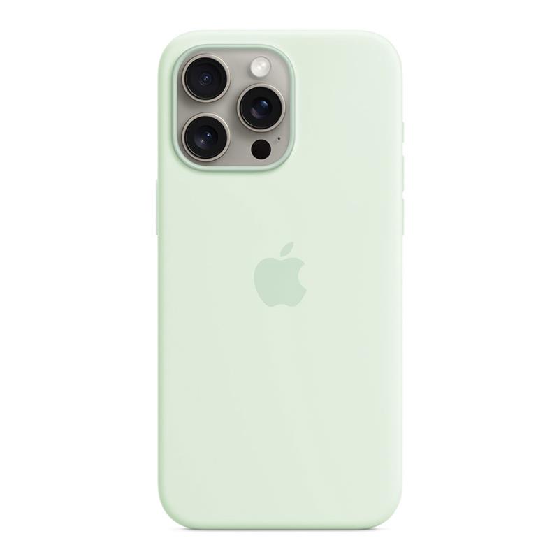iPhone 15 Pro Max Silicone Case with MagSafe - Soft Mint