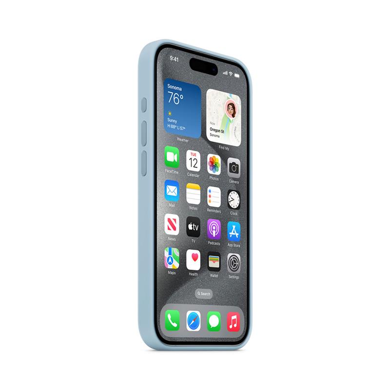 iPhone 15 Pro Silicone Case with MagSafe - Light Blue