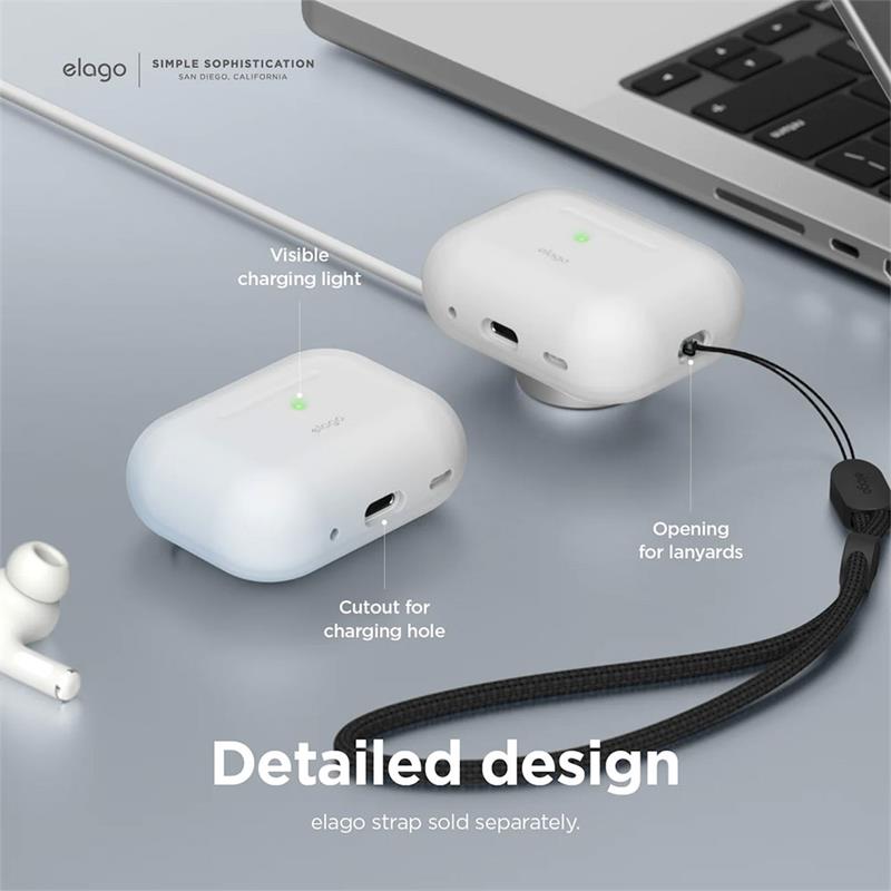 Elago Airpods Pro 2 Silicone Case - Black