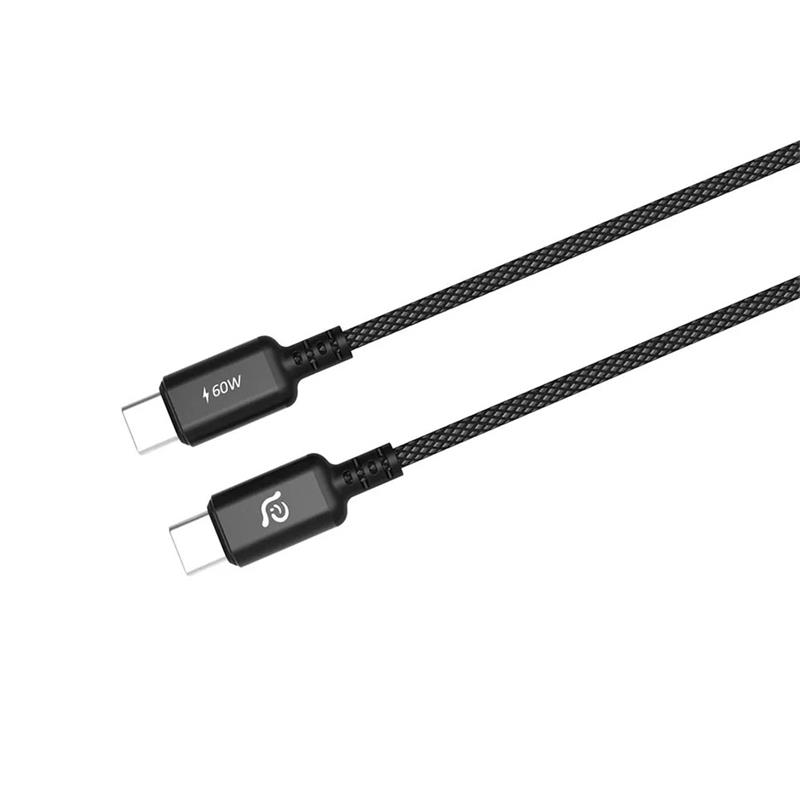 Adam Elements kábel CASA S120 USB-C na USB-C 60W 1.2m - Black
