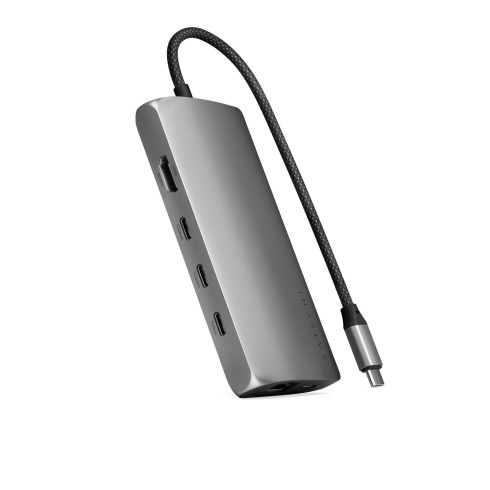 Satechi USB-C Multiport adaptér 8K with Ethernet V3 - Space Gray