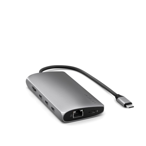 Satechi USB-C Multiport adaptér 8K with Ethernet V3 - Space Gray