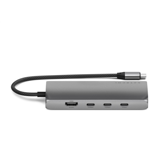 Satechi USB-C Multiport adaptér 8K with Ethernet V3 - Space Gray