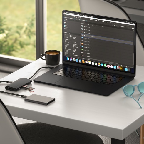 Satechi USB-C Multiport adaptér 8K with Ethernet V3 - Midnight