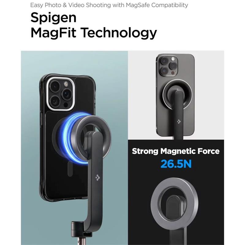Spigen Selfie Stick Tripod Magsafe S570W - Black