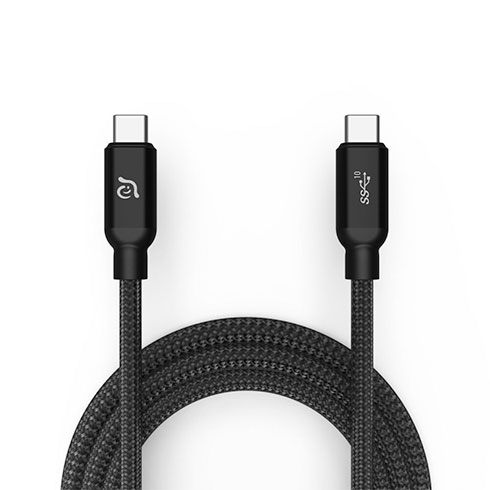 Adam Elements kábel CASA C100+ USB-C na USB-C 100W USB 3.1 Gen 2 10GB 1m - Black