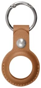Xqisit puzdro NP Faux Leather Keyring pre AirTag - Brown