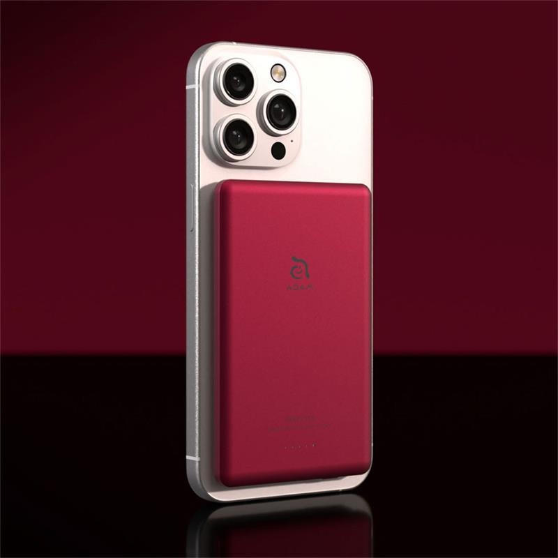 Adam Elements Magnetic Wireless Powerbank Gravity C5 5.000 mAh - Red